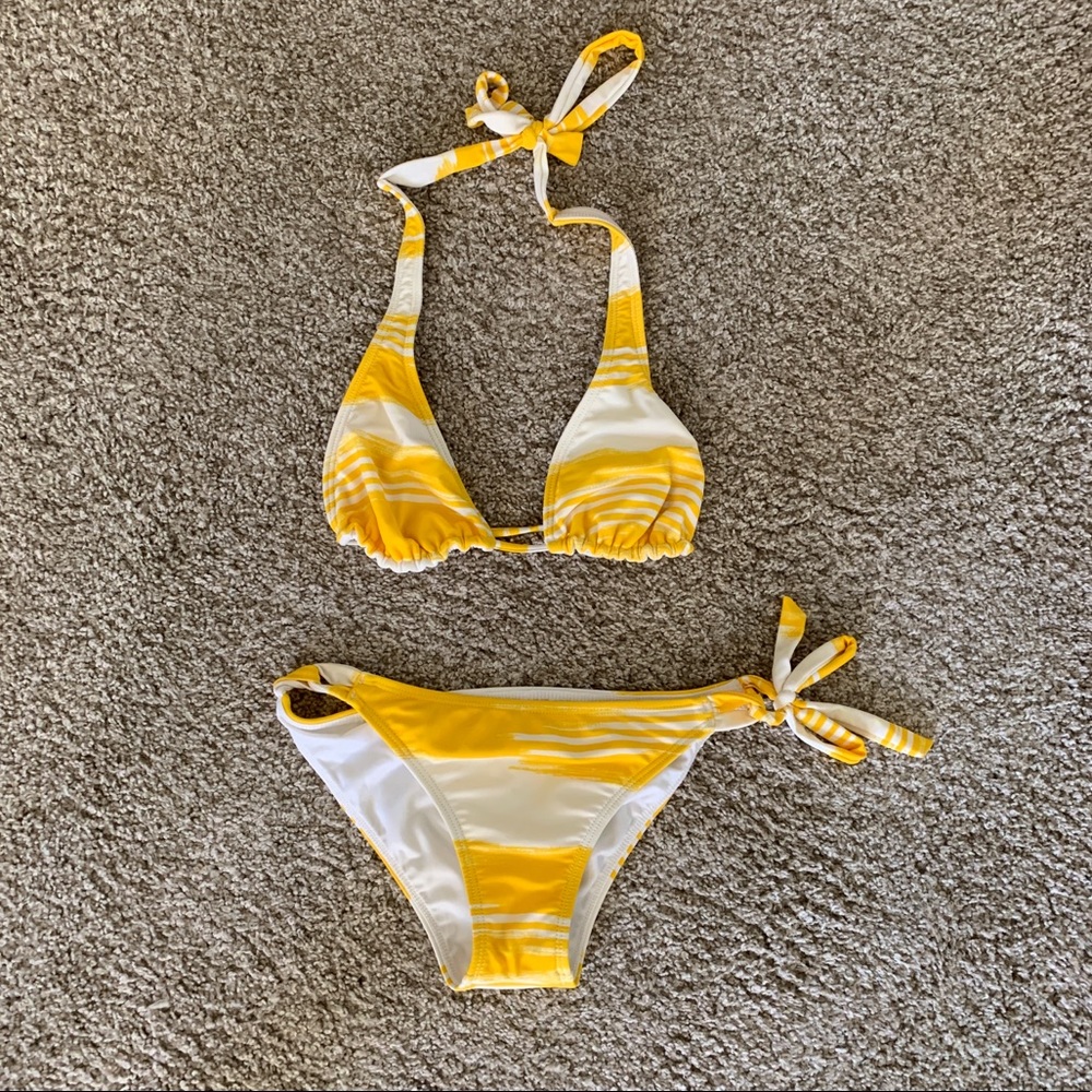 White/Yellow Bikini